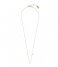 Orelia Ketting Baguette Stone Necklace crystal (22017)