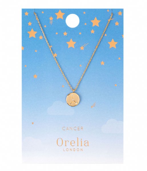 Orelia  Cancer Constellation Necklace pale gold (20653)