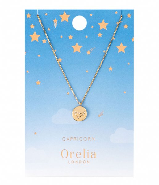 Orelia  Capricorn Constellation Necklace pale gold (20657)