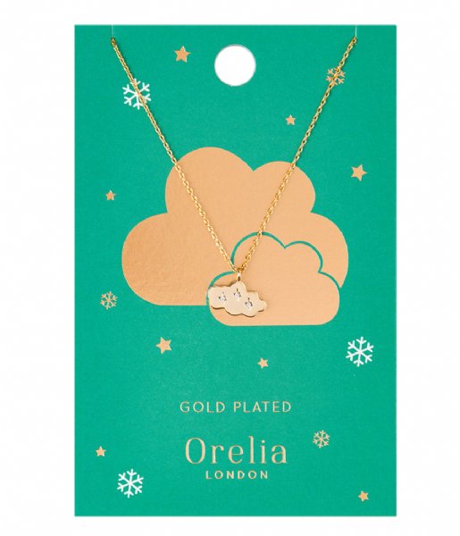 Orelia  Cloud Charm Necklace gold plated (22372)