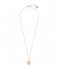 Orelia  Engrave Coin Ditsy Necklace pale gold (22047)