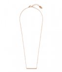 Orelia Kettingen Horizontal Bar Short Necklace Rosegoud orelia kopen in de aanbieding