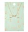 Orelia  Infinity Earring Necklace pale gold (22084)