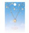 Orelia  Leo Constellation Necklace pale gold (20656)
