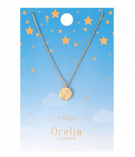 Orelia  Pisces Constellation Necklace pale gold (20660)