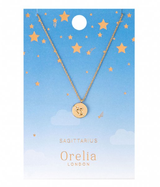 Orelia  Sagittarius Constellation Necklace pale gold (20650)