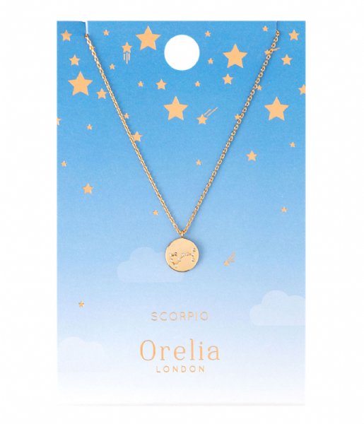 Orelia  Scorpio Constellation Necklace pale gold (20659)
