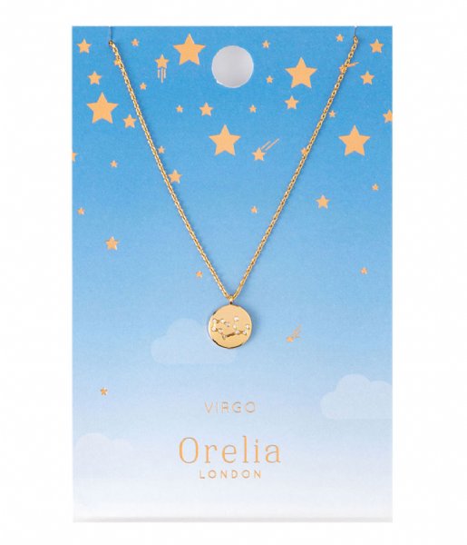 Orelia  Virgo Constellation Necklace pale gold (20655)