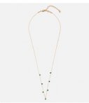 Orelia Kettingen Fine Stone Drop Short Necklace Goud orelia kopen in de aanbieding