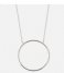 Orelia Ketting Large Open Circle Necklace silver plated (23247)