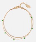 Orelia Armbanden Stone Ball Chain Bracelet 2 Row Goud orelia kopen in de aanbieding