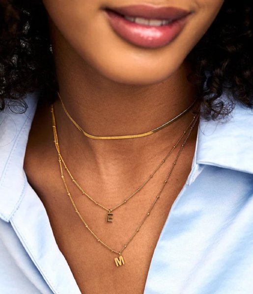 Orelia  Initial D Satellite Chain Neck Gold Plated