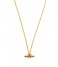 Orelia  T-Bar Chain Knot Necklace Gold colored