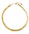 Orelia  Snake Chain Plait Necklace Gold colored