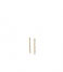 Orelia  Fine Bar Stud Earrings pale gold plated (10041)