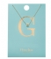 Orelia  Necklace Initial G pale gold plated (21144)