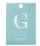 Orelia  Necklace Initial G silver plated (21145)