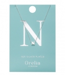 Orelia Kettingen Necklace Initial N Zilver orelia kopen in de aanbieding Orelia Kettingen Necklace Initial N Zilver orelia kopen in de aanbieding