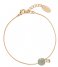 Orelia  Faced Stone Adjustable Bracelet  pale gold (22806)