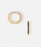 Orelia  Mini Pave Coloured Hoop Earring pale gold (ORE23229)