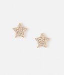 Orelia Oorbellen Pave Star Stud Earrings Goud orelia kopen in de aanbieding