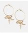 Orelia  Celestial Charm Cluster Hoops pale gold plated (23310)