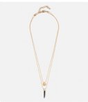 Orelia Kettingen Mini Coin Spike 2 Row Necklace Goud orelia kopen in de aanbieding