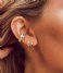 Orelia  Lightning and star ear party gold plated (ore24482)