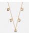Orelia  Mini Shell Drop Charm Necklace pale gold (ORE24033)