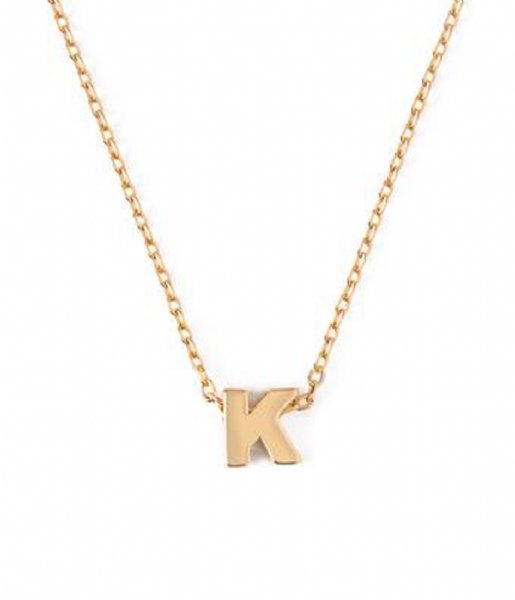 Orelia Ketting Necklace initial K Gold plated (ORE26353)