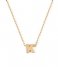 Orelia Ketting Necklace initial K Gold plated (ORE26353)