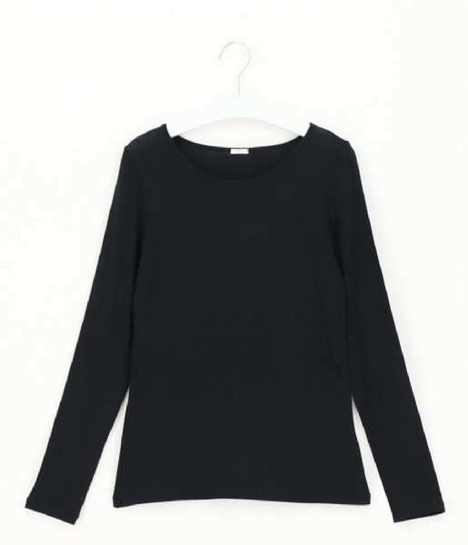Oroblu  Perfect Line Cashmere T-Shirt Long Sleeve Black (9999)