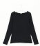 OrobluPerfect Line Cashmere T-Shirt Long Sleeve Black (9999)