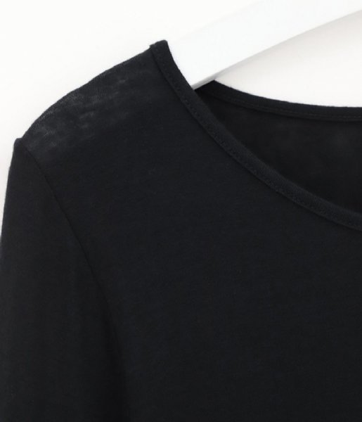 Oroblu  Perfect Line Cashmere T-Shirt Long Sleeve Black (9999)