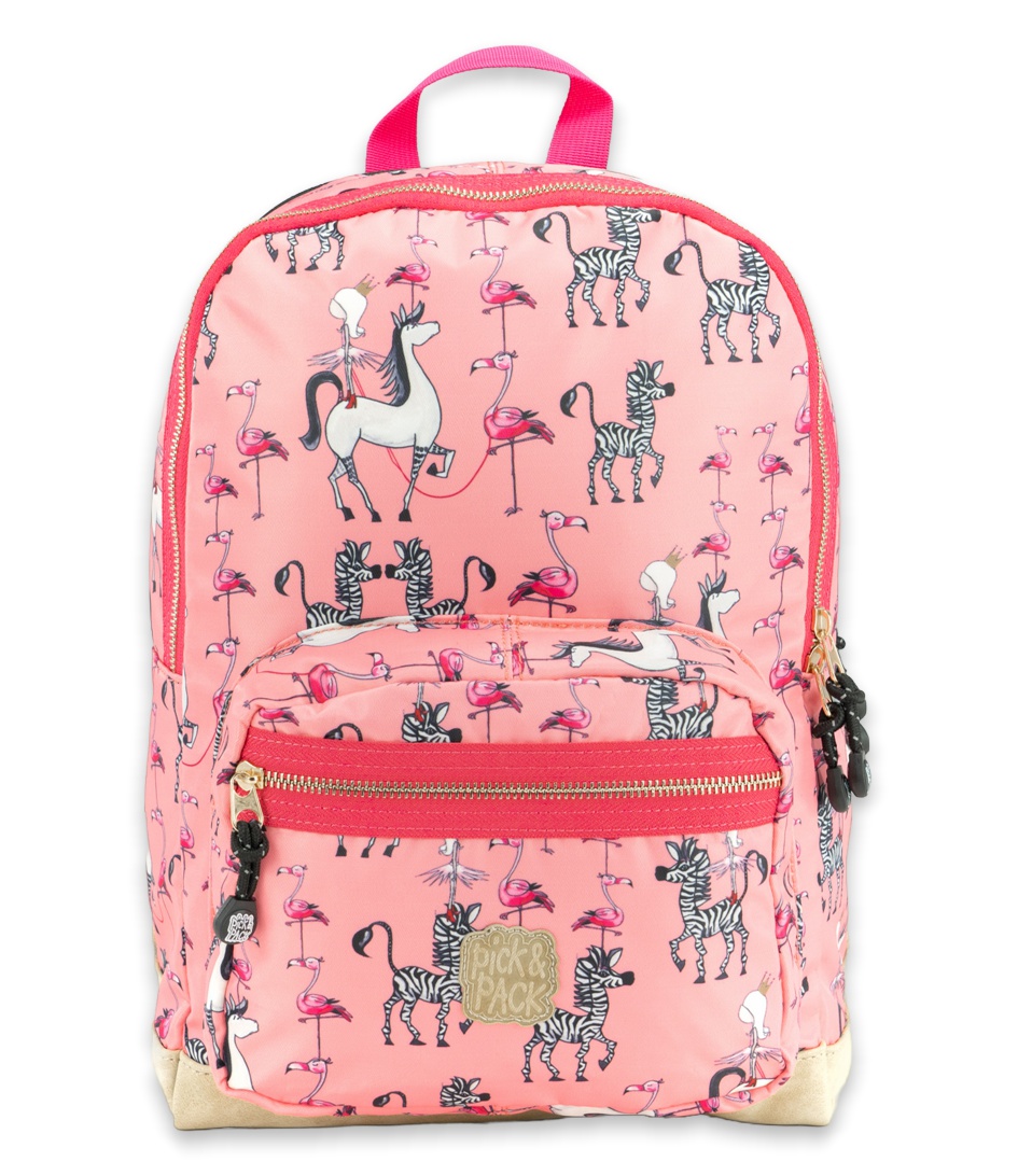 bright pink backpack