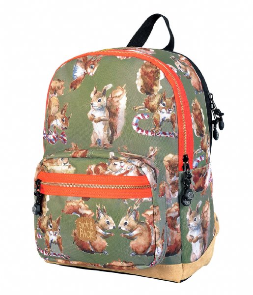 Pick & Pack  Squirell Backpack 13 Inch dusty green (40)