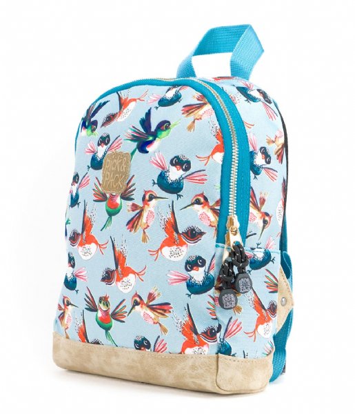 Pick & Pack  Birds Backpack XS Dusty blue (71)