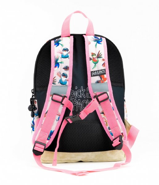 Pick & Pack  Birds Backpack M 13 Inch Soft pink (10)