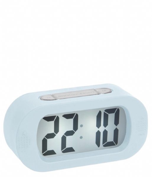 Karlsson  Alarm Clock Gummy Rubberized Soft Blue (KA5753LB)