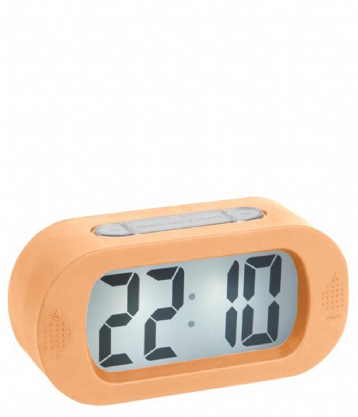 Karlsson Wekker Alarm Clock Gummy Rubberized Soft Orange (KA5753LO)