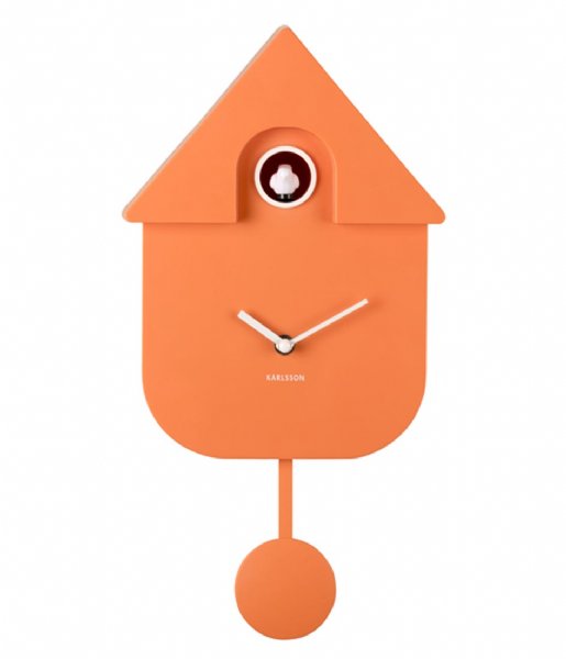 Karlsson  Wall Clock Modern Cuckoo Abs Soft Orange (KA5768OR)