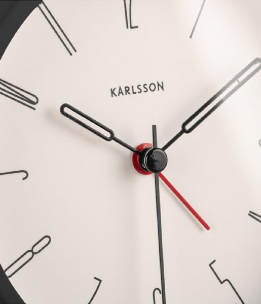 Karlsson  Alarm Clock Belle Numbers Iron Black (KA5915BK)