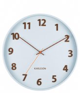 Karlsson Wall Clock Summertime Wood Soft Blue (KA5920LB)