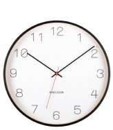Karlsson Wall Clock Joy Wood W. Accents Black (KA5926BK)