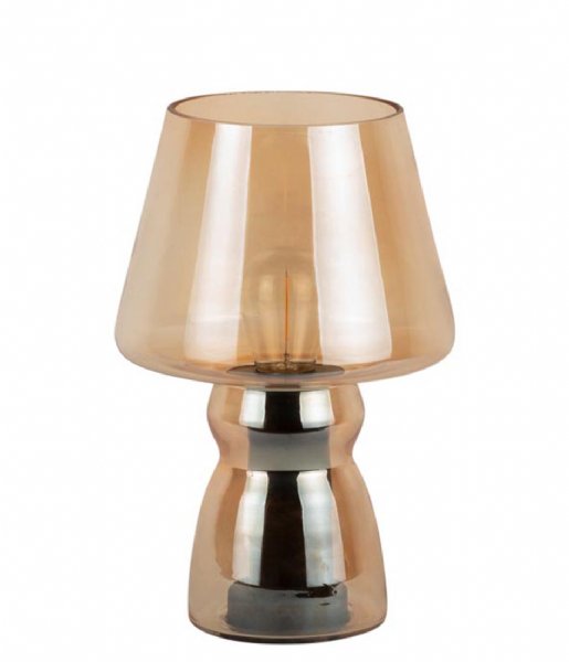 Leitmotiv Lampa stołowa Table Lamp Classic Led Glass Amber Brown (LM2067BR)