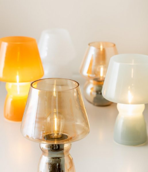 Leitmotiv Lampa stołowa Table Lamp Classic Led Glass Soft Orange (LM2067LO)
