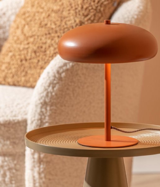Leitmotiv Lampa stołowa Table Lamp Shroom Iron Burned Orange (LM2078OR)