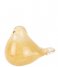 Present TimeStatue Fat Bird Large Glass Soft yellow (PT3963LY)