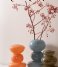 Present Time  Vase Bubbles Glass Medium Soft Orange (PT3966LO)