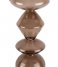 Present Time  Candle Holder Totem Glass Large Chocolate Brown (PT3968BR)